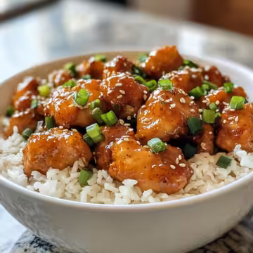 Spicy Maple Chicken With Coconut Rice taken with iphone 15 pro max --iw 2 --ar 4:5 --v 6.1 --raw