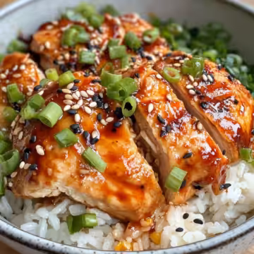 Sweet Chili Chicken Rice Bowls With Chicken Thighs taken with iphone 15 pro max --iw 2 --ar 4:5 --v 6.1 --raw