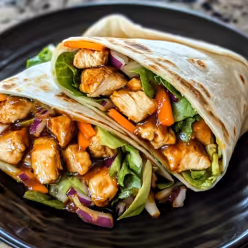Teriyaki Chicken Wrap Recipe A Quick Flavor Adventure taken with iphone 15 pro max --iw 2 --ar 4:5 --v 6.1 --raw