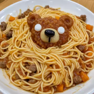 The Bear Spaghetti taken with iphone 15 pro max --iw 2 --ar 4:5 --v 6.1 --raw