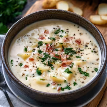 The Best Creamy Potato Soup A Guide To Cozy Comfort taken with iphone 15 pro max --iw 2 --ar 4:5 --v 6.1 --raw