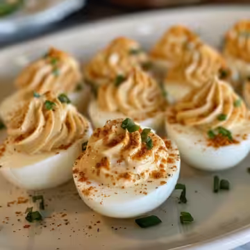 *Amazing Deviled Egg Recipe taken with iphone 15 pro max --iw 2 --ar 4:5 --v 6.0 --raw