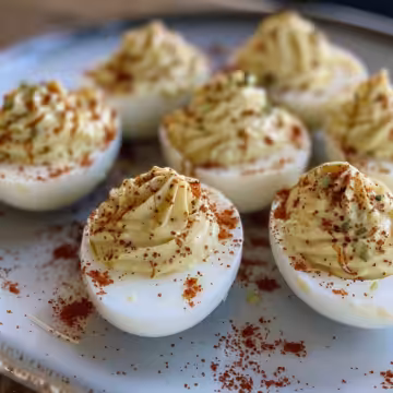 Avocado Deviled Eggs – No Mayo taken with iphone 15 pro max --iw 2 --ar 4:5 --v 6.0 --raw