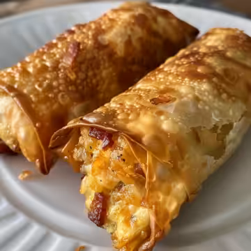 Bacon Jalapeño Popper Eggrolls Recipe taken with iphone 15 pro max --iw 2 --ar 4:5 --v 6.0 --raw