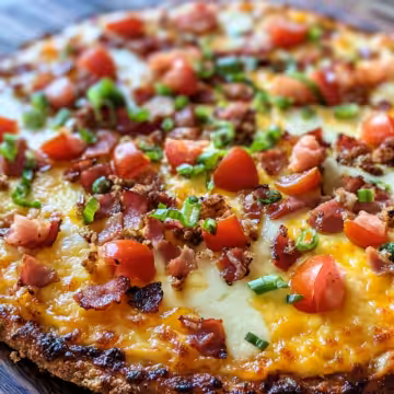 Breakfast Pizza Recipe | Hash Brown Crust Delish taken with iphone 15 pro max --iw 2 --ar 4:5 --v 6.1 --raw