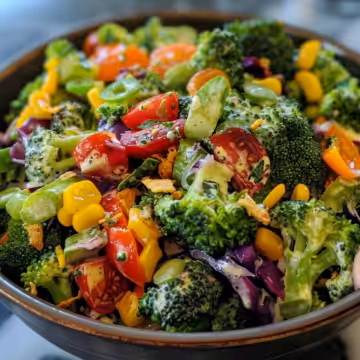 Broccoli Crunch Salad - ohsnapmacros taken with iphone 15 pro max --iw 2 --ar 4:5 --v 6.0 --raw