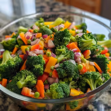 Broccoli Salad Recipe - Easy and Delicious taken with iphone 15 pro max --iw 2 --ar 4:5 --v 6.0 --raw