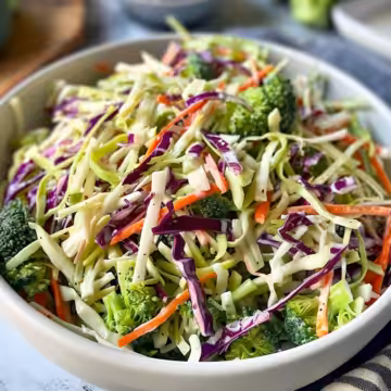 Broccoli Slaw Recipe taken with iphone 15 pro max --iw 2 --ar 4:5 --v 6.0 --raw
