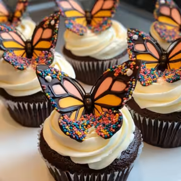 Butterfly Cakes taken with iphone 15 pro max --iw 2 --ar 4:5 --v 6.1 --raw