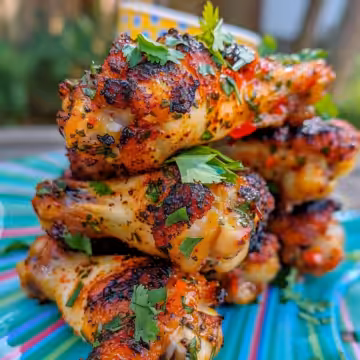 Cajun Wings: Spicy & Flavorful Chicken Wing Recipe taken with iphone 15 pro max --iw 2 --ar 4:5 --v 6.0 --raw