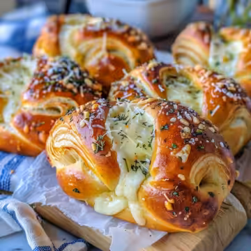 Cheese Stuffed Pretzel – Easy Grab And Go Snack Idea & Cheesy Bread Side Dish taken with iphone 15 pro max --iw 2 --ar 4:5 --v 6.0 --raw
