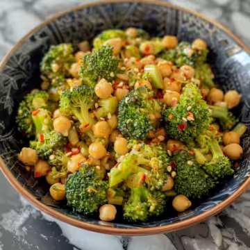 Chickpea Broccoli Stir Fry with Garlic Sauce taken with iphone 15 pro max --iw 2 --ar 4:5 --v 6.0 --raw