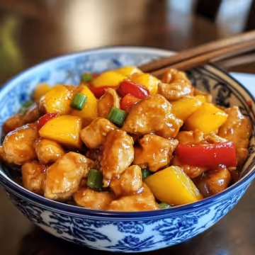 Chinese Style Mango Chicken Stir Fry taken with iphone 15 pro max --iw 2 --ar 4:5 --v 6.1 --raw