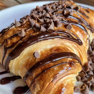 Chocolate Croissant Breakfast Bake taken with iphone 15 pro max --iw 2 --ar 4:5 --v 6.0 --raw