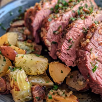 Corned Beef and Cabbage taken with iphone 15 pro max --iw 2 --ar 4:5 --v 6.0 --raw