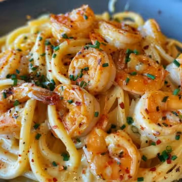 Creamy Cajun Shrimp Pasta - Spicy, Cheesy & So Delicious! taken with iphone 15 pro max --iw 2 --ar 4:5 --v 6.0 --raw