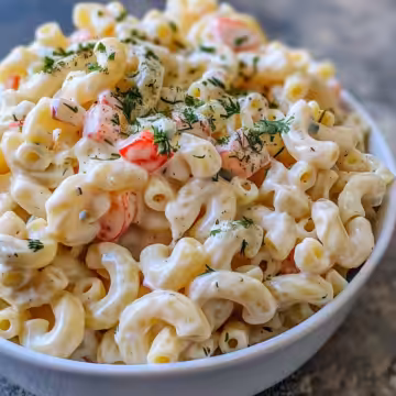 Creamy Dill Pickle Macaroni Salad taken with iphone 15 pro max --iw 2 --ar 4:5 --v 6.0 --raw