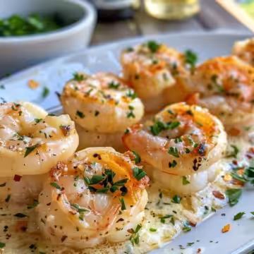 Creamy Garlic Parmesan Shrimp Roll-Ups taken with iphone 15 pro max --iw 2 --ar 4:5 --v 6.0 --raw