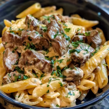 Creamy Steak Pasta – Ready in 30 Minutes taken with iphone 15 pro max --iw 2 --ar 4:5 --v 6.0 --raw