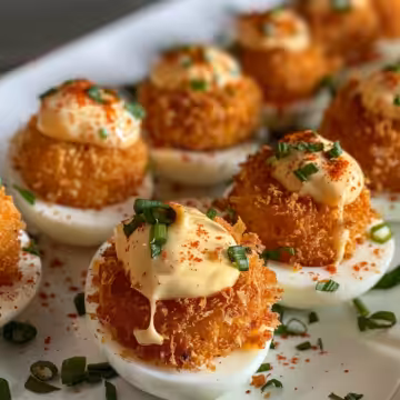 Crispy Fried Deviled Eggs – New Twist taken with iphone 15 pro max --iw 2 --ar 4:5 --v 6.0 --raw