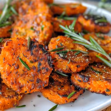 Crispy Smashed Carrot Bites – Easter Side Dish taken with iphone 15 pro max --iw 2 --ar 4:5 --v 6.0 --raw