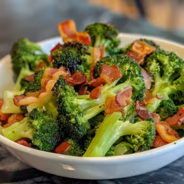 Crunchy Broccoli Salad with Bacon taken with iphone 15 pro max --iw 2 --ar 4:5 --v 6.0 --raw