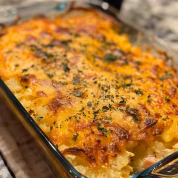 Delicious Ham and Cheese Hash Brown Casserole Recipe to Try taken with iphone 15 pro max --iw 2 --ar 4:5 --v 6.0 --raw