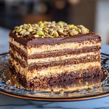 Dubai Chocolate Pistachio Cake taken with iphone 15 pro max --iw 2 --ar 4:5 --v 6.1 --raw