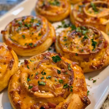 Easter Ham and Cheddar Pinwheels taken with iphone 15 pro max --iw 2 --ar 4:5 --v 6.0 --raw