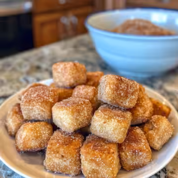Easy Baked Churro Bites taken with iphone 15 pro max --iw 2 --ar 4:5 --v 6.0 --raw