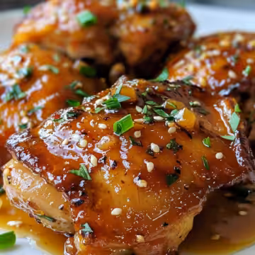 Easy Honey Garlic Chicken Thighs – 30 Minutes taken with iphone 15 pro max --iw 2 --ar 4:5 --v 6.0 --raw