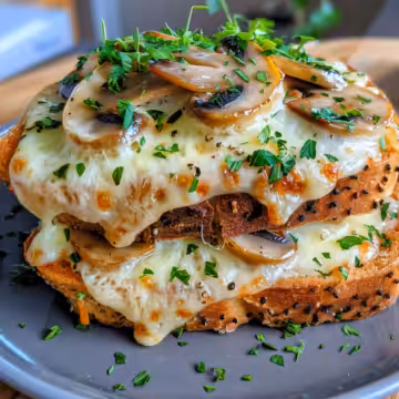 Easy Swiss Mushroom Melt – A Cheesy Delight! taken with iphone 15 pro max --iw 2 --ar 4:5 --v 6.0 --raw