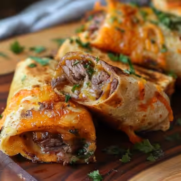 French Dip Tortilla Roll Ups – 36g Protein taken with iphone 15 pro max --iw 2 --ar 4:5 --v 6.0 --raw