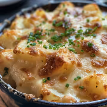 French Onion Potatoes taken with iphone 15 pro max --iw 2 --ar 4:5 --v 6.0 --raw