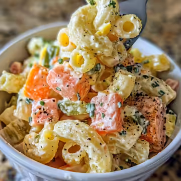 Guy Fieri’s Macaroni Salad taken with iphone 15 pro max --iw 2 --ar 4:5 --v 6.0 --raw