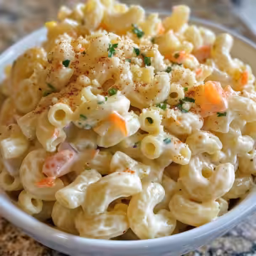 Guy Fieri's Macaroni Salad taken with iphone 15 pro max --iw 2 --ar 4:5 --v 6.0 --raw
