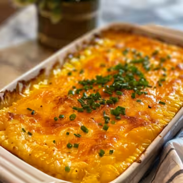 Honey-Glazed Corn Casserole taken with iphone 15 pro max --iw 2 --ar 4:5 --v 6.0 --raw