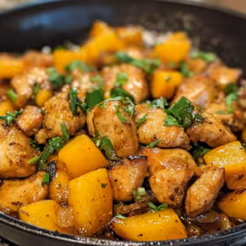 Jalapeno Peach Chicken Recipe taken with iphone 15 pro max --iw 2 --ar 4:5 --v 6.1 --raw