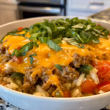 Low Carb High Protein Turkey Cheeseburger Casserole taken with iphone 15 pro max --iw 2 --ar 4:5 --v 6.0 --raw