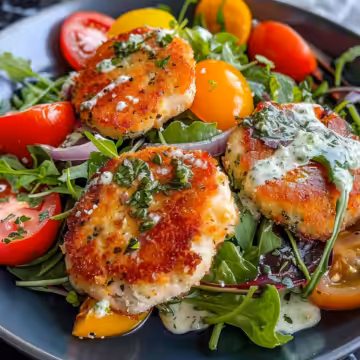Mediterranean Chicken Patties – Flavorful & Healthy Meal taken with iphone 15 pro max --iw 2 --ar 4:5 --v 6.0 --raw