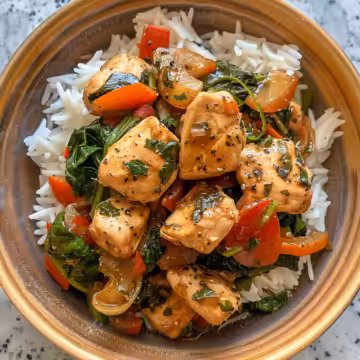 Mediterranean Chicken Stir-Fry – 30 Minutes taken with iphone 15 pro max --iw 2 --ar 4:5 --v 6.0 --raw