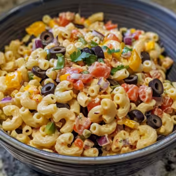 Mexican Macaroni Salad taken with iphone 15 pro max --iw 2 --ar 4:5 --v 6.0 --raw