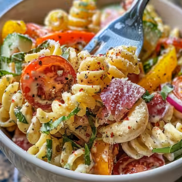 My 1 SECRET ingredient makes this pasta salad SO good taken with iphone 15 pro max --iw 2 --ar 4:5 --v 6.0 --raw