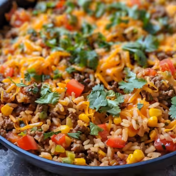 One-Skillet Mexican Rice Casserole taken with iphone 15 pro max --iw 2 --ar 4:5 --v 6.0 --raw