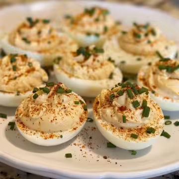 Perfect Classic Deviled Eggs taken with iphone 15 pro max --iw 2 --ar 4:5 --v 6.0 --raw