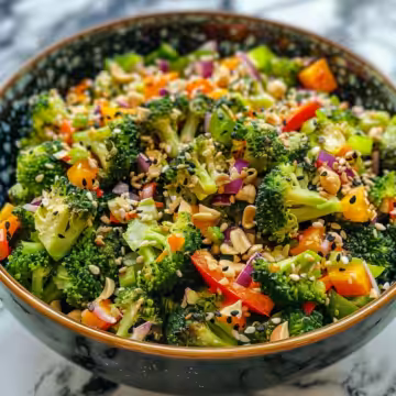 Refreshing Crunchy Broccoli Salad for Any Occasion taken with iphone 15 pro max --iw 2 --ar 4:5 --v 6.0 --raw