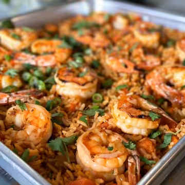 Shrimp Dirty Rice taken with iphone 15 pro max --iw 2 --ar 4:5 --v 6.0 --raw