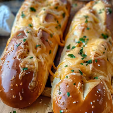 Soft Baked Cheesy Pretzel Dogs taken with iphone 15 pro max --iw 2 --ar 4:5 --v 6.0 --raw