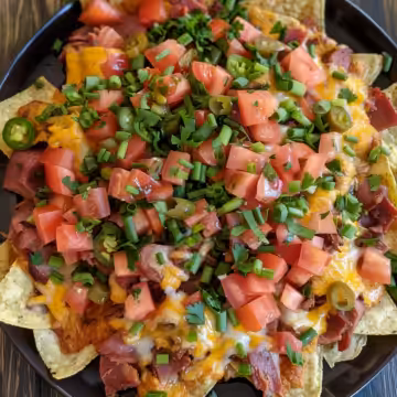 St. Patrick's Day Irish Nachos with Corned Beef taken with iphone 15 pro max --iw 2 --ar 4:5 --v 6.0 --raw