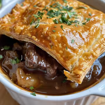 Steak and Guinness Pie – Slow Cooker taken with iphone 15 pro max --iw 2 --ar 4:5 --v 6.0 --raw